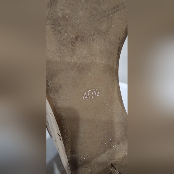 Prada Brown Leather Platform Wedges Size 40.5‎ - Picture 8 of 9